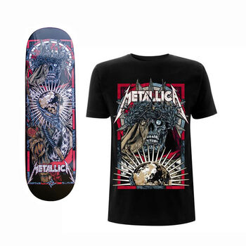 The Four Horsemen Conquest Skate Deck and T-Shirt Bundle, , hi-res